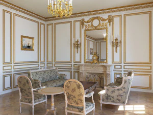 Neoclassic Interior 3D Model