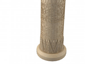 Egipt Column 3D 模型