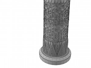 Egipt Column 3D 模型