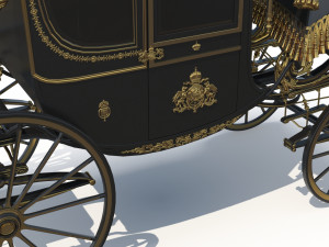Baroque Carriage 3D Модель