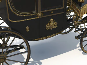 Baroque Carriage 3D Model