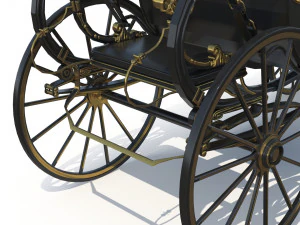 Baroque Carriage 3D Model