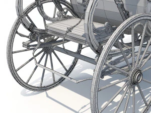 Baroque Carriage 3D Model
