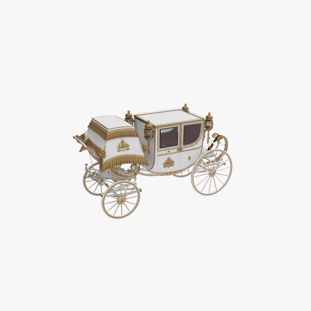 Luxury Baroque Carriage Modèle 3D .c4d .max .obj .3ds .fbx .stl .blend 