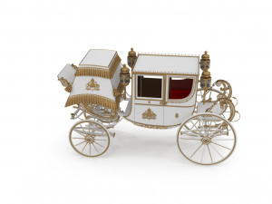 Luxury Baroque Carriage Modèle 3D