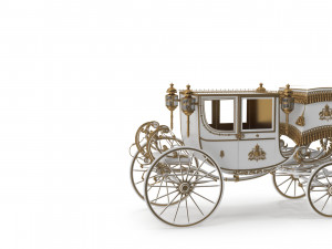 Luxury Baroque Carriage Modèle 3D