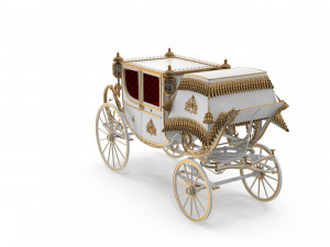 Luxury Baroque Carriage Modèle 3D