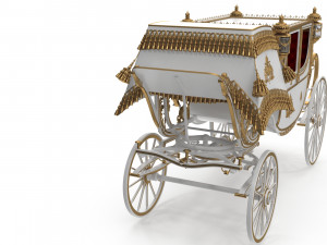 Luxury Baroque Carriage Modèle 3D
