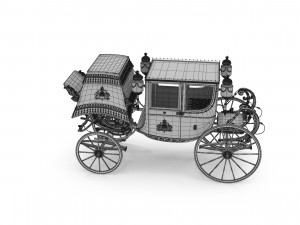 Luxury Baroque Carriage Modèle 3D