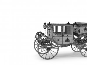 Luxury Baroque Carriage Modèle 3D