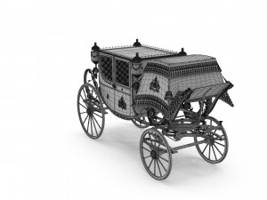 Luxury Baroque Carriage Modèle 3D