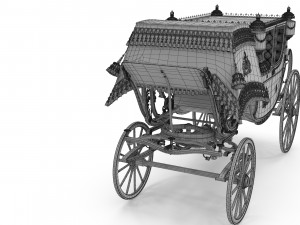 Luxury Baroque Carriage Modèle 3D