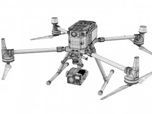 DJI Matrice 300 RTK Drone 3D Model