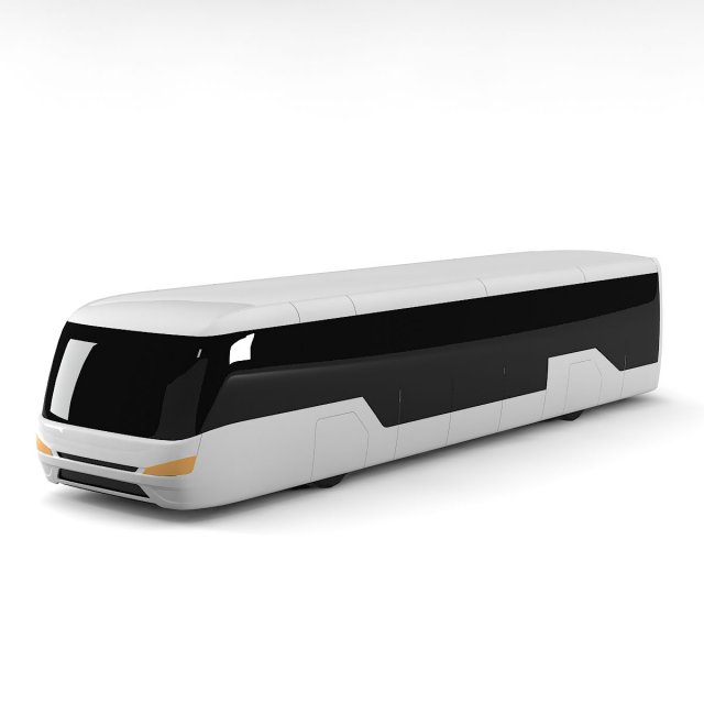 VIVAIR 88W Low Poly Bus 3Dモデル .c4d .max .obj .3ds .fbx .stl .blend 