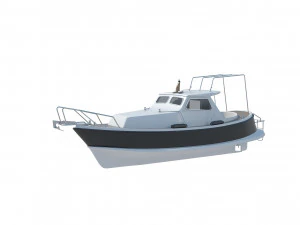 Barco Marítimo Croata Tradicional Modelo 3D