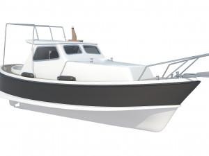 Traditional Croatian Sea Boat 3D Модель