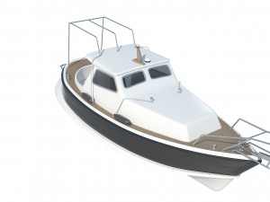 Traditional Croatian Sea Boat 3D Модель