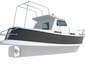 Traditional Croatian Sea Boat 3D Model