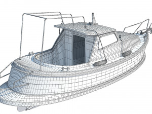 Traditional Croatian Sea Boat 3D Модель