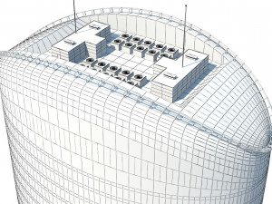 Generic Skyscraper Tower 3D Модель