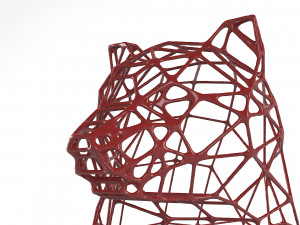 Wire bear Modern sculpture 3D Модель