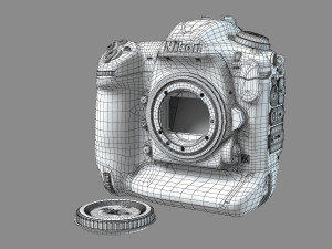 NIkon D5 Body 3D 模型