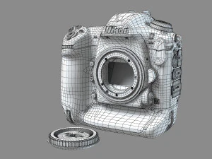 NIkon D5 Body 3D Model