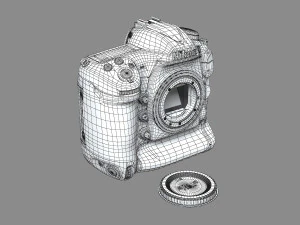 NIkon D5 Body 3D Model