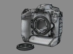 NIkon D5 Body 3D Model