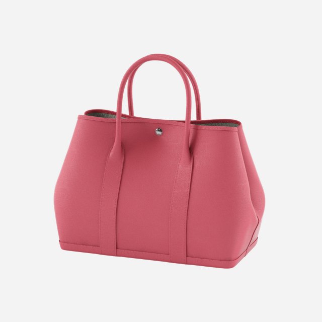 Hermes Pink Leather Garden Party 36 Bag 3D Model .c4d .max .obj .3ds .fbx .stl .blend 