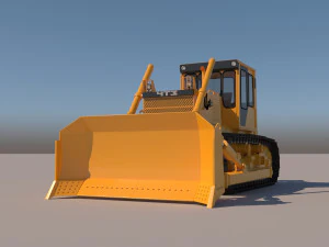 Buldozer Chtz Modello 3D