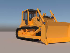 Chtz buldozer 3D Model