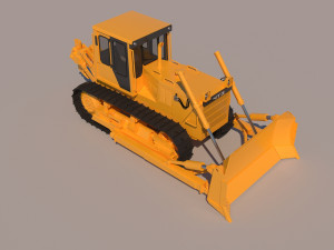 Chtz buldozer 3D Model