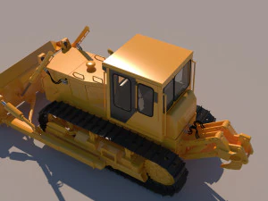 Buldozer Chtz Modello 3D