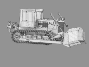 Buldozer Chtz Modello 3D