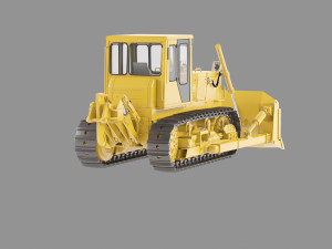 Chtz buldozer 3D Model