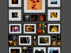 Wall art Set of water shots 3D 모델
