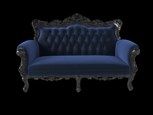 Belle de Fleur French Love Seat Modello 3D