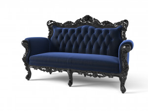 Belle de Fleur French Love Seat Modello 3D