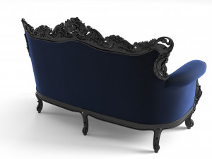 Belle de Fleur French Love Seat Modello 3D