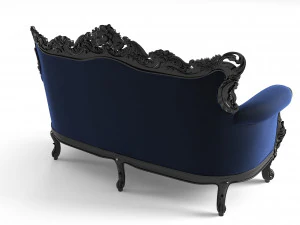 Belle de Fleur French Love Seat 3D Model