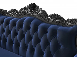Belle de Fleur French Love Seat 3D Model