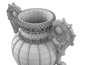 Golden Vase9 3D Model
