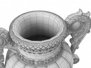 Golden Vase9 3D Model