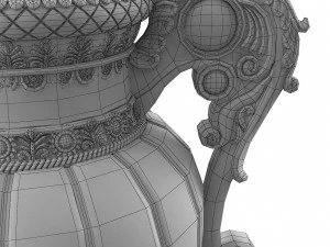 Golden Vase9 3D Model