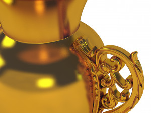 Golden Vase3 3D-Modell