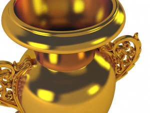 Golden Vase3 3D Model