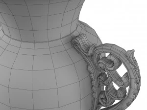 Golden Vase3 3D Model