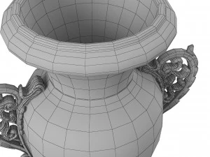 Golden Vase3 3D Model