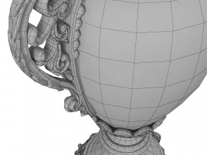Golden Vase3 3D Model